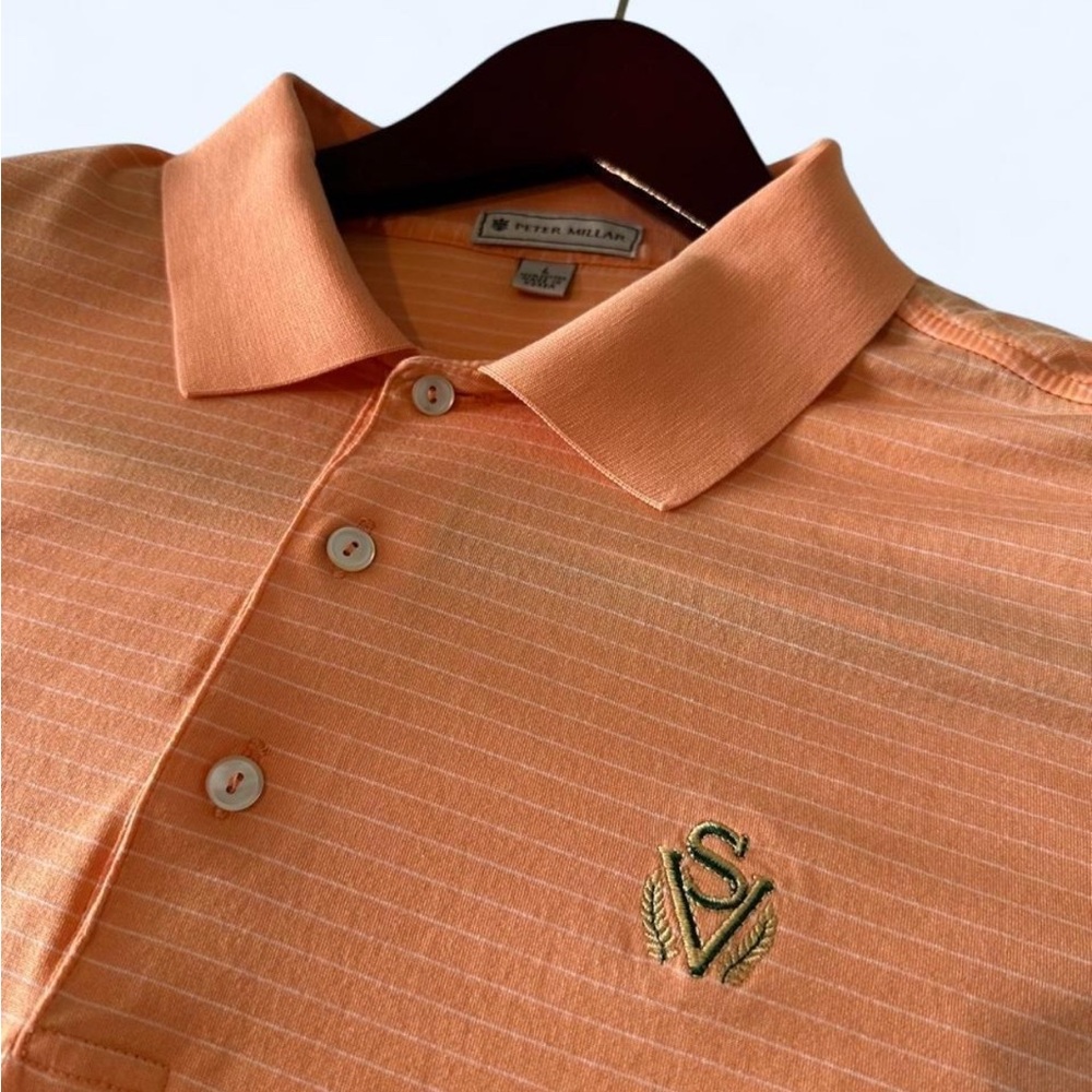 Peter Millar Men's Golf Polo Shirt - Sage Valley